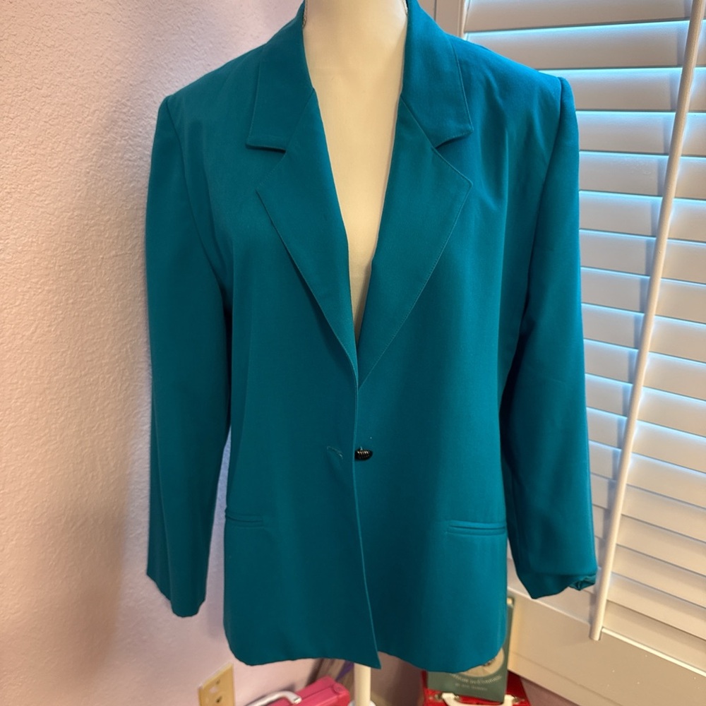 Vintage Women's Teal Blazer